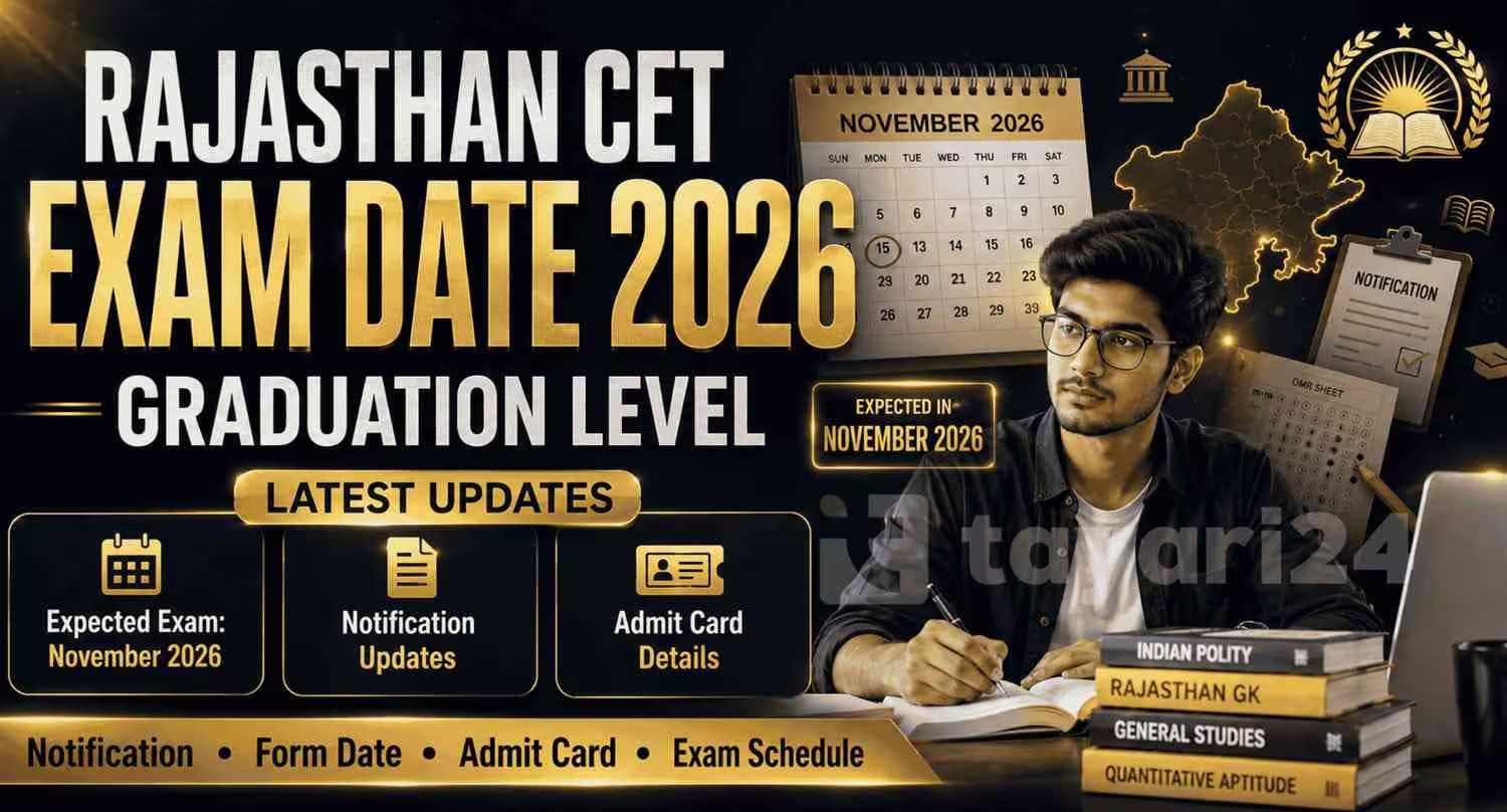 Rajasthan CET Graduation Level Exam Date 2026: Notification, Admit Card & Schedule